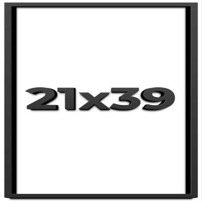 21x39 Shadow Box Frame Black | 2 Inches Deep Shadowbox with 1 3/4 Inch Usable Depth | UV Resistant Acrylic Front, Acid Free Backing, and Hanging Hardware | Whittaker Picture Frame Style