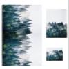 Green Forest Bath Towels for Bathroom Set - Luxury Towels Gifts for Women,Quick Dry Beach Kitchen Hand Hair Face Yoga Workout Gym Towel and Dish Washcloth,Misty Wood-land Trees Foggy Dreamy Scene view 1