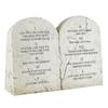 Avalon Gallery Ten Commandments Garden Statue, Resin Stone Look Dcor, 12" Tall x 7" Wide view 4