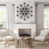 3D Mandala Wall Decor, Lotus Wall Art, Metal Mandala Wall Art, Lotus Flower Wall Decor, Spiritual Wall Art, Wall Decor Bedroom, Metal Wall Decor, Large Wall Decor, Yoga Wall Decor (18" x 18" | 46 x 46 cm, gold) view 4