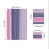 Purple Geometric Bath Towels for Bathroom Set - Luxury Towels Gifts for Women,Quick Dry Beach Kitchen Hand Hair Face Yoga Workout Gym Towel and Dish Washcloth,Ombre Rhombus Modern Gradient Color view 4