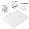 Solid White Dish Drying Mat for Kitchen Counter, Microfiber Rack Pads, Modern Minimalist Absorbent Dish Bottle Drying Mat, 16''x18'', 2 Pack view 2