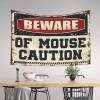 Abipuir Cave Man Bar Beware Of Mouse Caution Tapestry Decorations For Bedroom Funny Outdoor Decor (Size : 75X100CM) view 3
