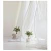 ILUOGUDU 100% Linen Curtains Natural Linen Curtain Panels for Living Room/Light Reducing Linen Sheer Curtains 96 inch Length 1Panels Set, White (Tab Top Curtains, 120" W x 96" L) view 1