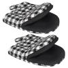 1 Pair Short Oven Mitts - Silicone Kitchen Oven Gloves High Heat Resistant 500, Mini Oven Mits with Non-Slip Grip Surfaces and Hanging Loop for BBQ, Baking, Cooking and Grilling view 1