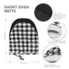 1 Pair Short Oven Mitts - Silicone Kitchen Oven Gloves High Heat Resistant 500, Mini Oven Mits with Non-Slip Grip Surfaces and Hanging Loop for BBQ, Baking, Cooking and Grilling view 3