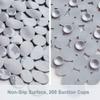 Bathtub Mat Non Slip 2 Pack, 35 x 16 Inches Pebble Shower Mat with Suction Cups and Drain Holes, Bath Mat for Shower,Bathroom tub (Grey) view 2