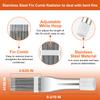 Cenipar 5PCS Air Conditioner Condenser Fin Comb Set Include FCR6 Fin Comb, Metal Radiator Fin Comb, Plastic Air Conditioner Fin Comb, Blue Folding Brush and Brown Brush Air Conditioner Fin view 3