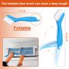 Cenipar 5PCS Air Conditioner Condenser Fin Comb Set Include FCR6 Fin Comb, Metal Radiator Fin Comb, Plastic Air Conditioner Fin Comb, Blue Folding Brush and Brown Brush Air Conditioner Fin view 4