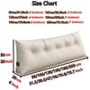 Detachable Headboard Pillow, Triangular Bedside Cushion With Zipper, Bed / Sofa Large Backrest Reading Pillow, Soft, Comfortable, Waterproof And Wear-resistant ( Color : Sky blue , Size : 180cm/70.8in view 2