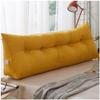 Headboard Pillows, Large Backrest Bedside Cushion, Tatami Bedroom Sofa Floating Window Triangular Reading Pillow, Long Pillow Soft, Comfortable And Breathable ( Color : Yellow , Size : 80cm/31.5inch ) view 1