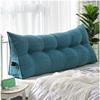 Headboard Pillows, Large Backrest Bedside Cushion, Tatami Bedroom Sofa Floating Window Triangular Reading Pillow, Long Pillow Soft, Comfortable And Breathable ( Color : Lake blue , Size : 200cm/78.7in view 1