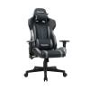 Black Red PU E-Sports Car Seat, Adjustable Height Comfy Swivel Task Chair with Backrest and Neck Support, Gaming Chair, 54 * 51 * 123-133CM(Color:Black) view 1