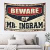 Boys Bedroom Accessories Beware Of Mr. Ingram Tapestry Men Decor Bedroom Wall Decor Above Bed (Size : 100X150CM) view 1
