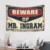 Boys Bedroom Accessories Beware Of Mr. Ingram Tapestry Men Decor Bedroom Wall Decor Above Bed (Size : 100X150CM) view 2