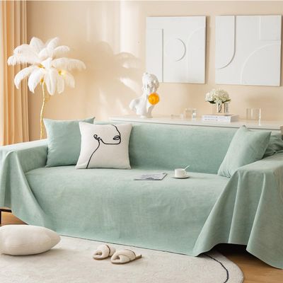 Waterproof Couch Covers Sofa Covers Solid Color Couch Cushion Covers Leakproof Loveseat Covers For Dogs Kids Water Resistant Couch Cover For Outdoor Pets ( Color : Light green , Size : 180*150cm )