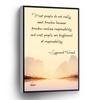 PUCHYUCT Mountain Landscape Canvas Wall Art Sigmund Freud Quote Poster Stretched And Framed Ready To Hang For Living Room,Bedroom,Classroom Etc (12" X 18") view 1