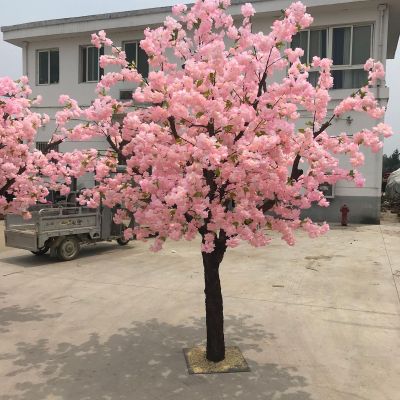 ESRADA Fake Cherry Blossom Fake Tree, Weeping Cherry Tree, Cherry Blossom Tree, Artificial Cherry Blossom Tree, Artificial Trees for Home Office Party Wedding 4ft Tall/1.2m