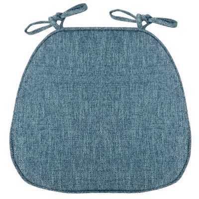MOODMUSE Chair Cushions for Dining Chairs,Seat Cushions with Ties for Kitchen Chairs, Chair Pads for Dining Room,1/2/4 Packs Non Slip Seat Cushion (Color : Gray-Blue, Size : 43 * 41CM(1pack))