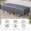 Storage Ottoman Foot Rest end of Bed Bench Storage Stool Bed Ottoman Bench Footstool Change Shoe Bench Sofa Stool Living Room Bedroom Footstool Chaise Lounge Bench Seat Lounge Bed End Bench view 4