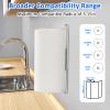 Paper Towel Holder Under Cabinet, Ayybboo Wall Mount Paper Towel Holder, for Kitchen or Bathroom Self-Adhesive or Drill Mounting Paper Roll Holder 13.8in(Silver) view 2