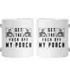 ThuhaTree Store Get The Off My Porch Skeleton Skull Coffee Mug/Color Changing Mug/Accent Mug/Travel Mug 11-14-15 oz Printed In US view 1