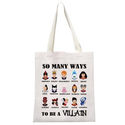 GJTIM Villains Evil Group Gift Witch Stuff Halloween Party Gift So Many Ways To Be a Villain Tote Bag (Be A Villain Tote)
