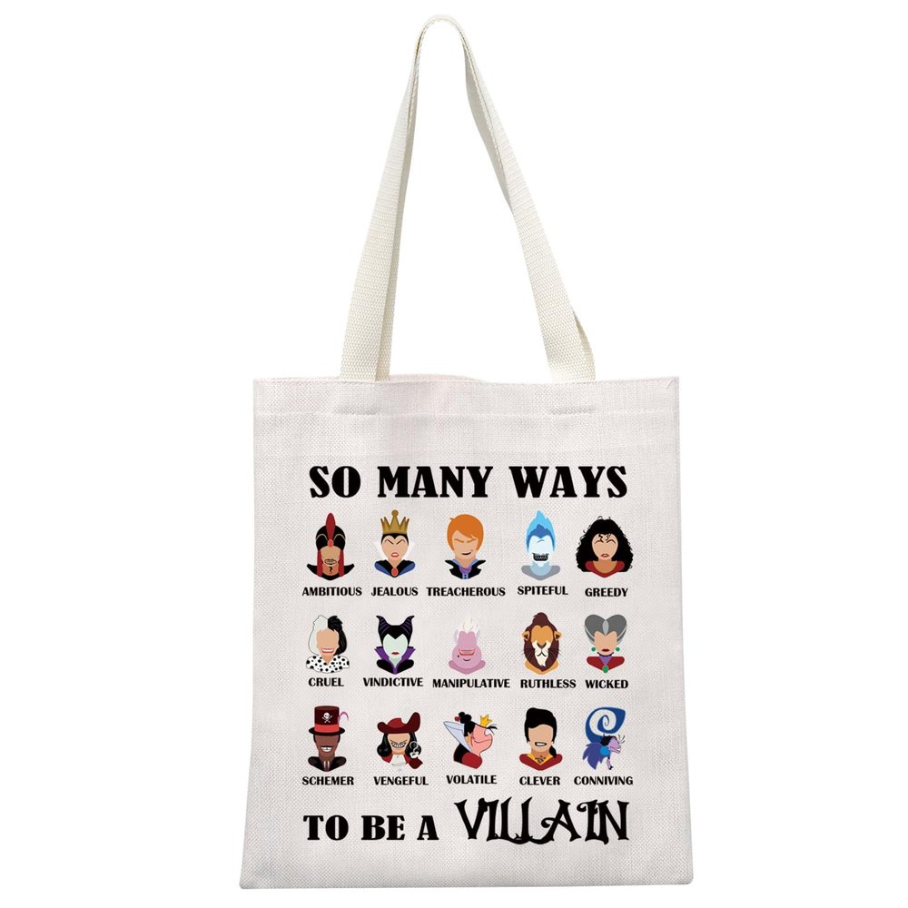GJTIM Villains Evil Group Gift Witch Stuff Halloween Party Gift So Many Ways To Be a Villain Tote Bag (Be A Villain Tote)