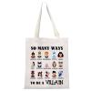 GJTIM Villains Evil Group Gift Witch Stuff Halloween Party Gift So Many Ways To Be a Villain Tote Bag (Be A Villain Tote) view 1