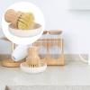 Homoyoyo Bamboo Handle Dish Scrubber Set Kitchen Cleaning Brush for Dishes Pot Brush with Long Handle view 4