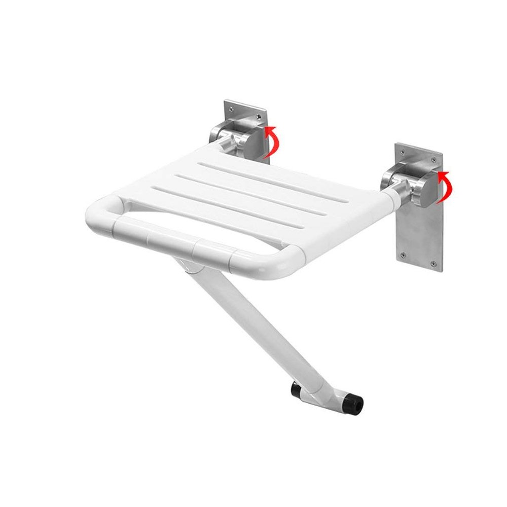 Bath Stools,Wall-Mounted Drop-Leaf Stool Foldable Shower Seating Chair, Folding Bath Seat Wall Seat Wall Chair in Helping The Elderly