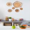 Firlar 6PCS Boho Wall Basket Decor Woven Rattan Bamboo Wall Baskets Decor Handmade Boho Wall Decoration for Bedroom Living Room Dining Room Office (#1) view 2
