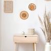 Firlar 6PCS Boho Wall Basket Decor Woven Rattan Bamboo Wall Baskets Decor Handmade Boho Wall Decoration for Bedroom Living Room Dining Room Office (#1) view 3