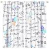 Math Themed Blackout Curtains for Bedroom, Watercolor Minimal Print of Mathematics Geometry Rod Pocket Thermal Insulated Room Darkening Curtains Window Drapes 84x84in view 1