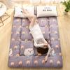 Japanese Style Roll Up Mattress, Thick Floor Futon Mattress Double Foldable,Single/Double Sleeping Pad for Dormitory Bedroom,Folding Mattress Sofa Bed,Purple,King/180x200cm view 1
