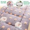 Japanese Style Roll Up Mattress, Thick Floor Futon Mattress Double Foldable,Single/Double Sleeping Pad for Dormitory Bedroom,Folding Mattress Sofa Bed,Purple,King/180x200cm view 3