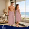 DAN RIVER 2 Pack Luxury Bath Sheets 35x70, 600 GSM, Soft & Quick Dry 100% Ring Spun Cotton Towels Ideal for Hotels, Spas, Gyms & Salons Extra Large, Dusty Rose view 2
