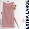 DAN RIVER 2 Pack Luxury Bath Sheets 35x70, 600 GSM, Soft & Quick Dry 100% Ring Spun Cotton Towels Ideal for Hotels, Spas, Gyms & Salons Extra Large, Dusty Rose view 3