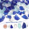 Versatile Frosted Sea Glass Block - 1LB Blue Vase fillers, Aquarium Gravels, Sea Glass Decor, Ideal for DIY Crafts, and Home Decor - Perfect for Beach Weddings and More (Cobalt & Turquoise & White) view 4