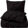 3 PC Oversized King Size Duvet Cover Set Cotton All Season Black Duvet Cover Oversized King (116'' x 98'') view 1