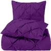 3 PC Oversized King Size Duvet Cover Set Cotton All Season Purple Duvet Cover Oversized King (116'' x 98'') view 1