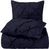 3 PC Full Size Duvet Cover Set Cotton All Season Navy Blue Duvet Cover Full (88 x 90) view 1