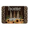 Cute Gnomes Bath Mats,Brown Leopard Sunflowers Mats Rugs for Kids Girls Boys Adults Bedroom Decor,Wooden Plank Cabin Bath Carpets,Rustic Farmhouse Bath Rugs,Absorbent Floor Mats,16Wx24L Inches view 3
