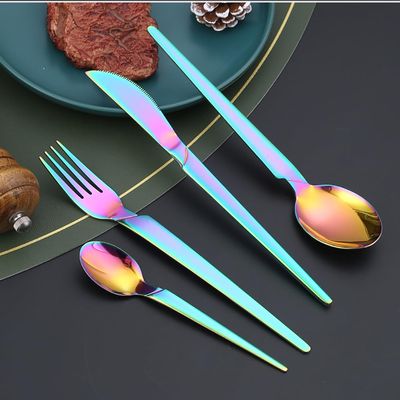 48 Piece Silver Cutlery Set for 12, Stainless Steel flatware Silverware Set with Steak Knife Forks Spoons Sets, Modern Reusable Utensils Tableware Mirror Polished for Home Kitchen Hotel Restaurant