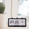 Obetuens Manual Jump Cndar Alarm Clock, Plastic Jump Cndar Alarm Clock, 270g Cndar Desktop Alarm Clock for Study Room, Bedroom, Living Room, or Office(Black) view 4