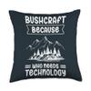 Bushcraft Gifts for Men and Women Wilderness Survival Bushcraft Throw Pillow, 18x18, Multicolor view 1