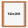 12x20 Shadow Box Frame Brown | 0.875 Inches Deep Real Wood Contemporary Shadowbox Display Frame | UV Resistant Acrylic Front, Acid Free Backing, and Hanging Hardware | Auden Picture Frame Style view 1