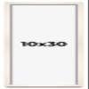 10x30 Shadow Box Cream of Wheat White Washed Display Frame | 0.875 Inches Deep Solid Wood Shadowbox | UV Resistant Acrylic Front, Acid Free Backing, and Hanging Hardware | Waverly Picture Frame Style view 1