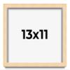 13x11 Shadow Box Frame Brown | 0.875 Inches Deep Real Wood Contemporary Shadowbox Display Frame | UV Resistant Acrylic Front, Acid Free Backing, and Hanging Hardware | Lindley Picture Frame Style view 1
