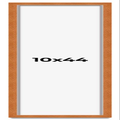 10x44 Shadow Box Frame Brown | 0.875 Inches Deep Real Wood Contemporary Shadowbox Display Frame | UV Resistant Acrylic Front, Acid Free Backing, and Hanging Hardware | Auden Picture Frame Style
